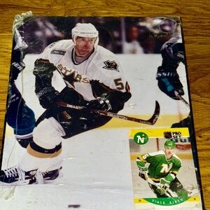 NHL Wooden Picture And Card Ville Siren 8x10​​